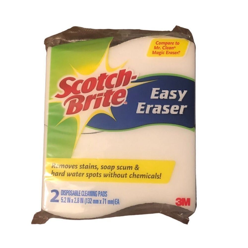 Scotch-Brite Easy Eraser, 2-Pack New 3M